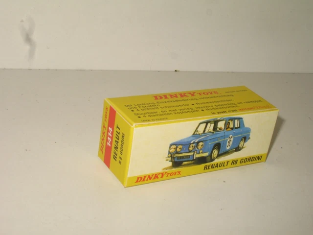 DINKY TOYS FRANCE Renault 8 gordini Réf:1414 EUR 68,50 - PicClick FR