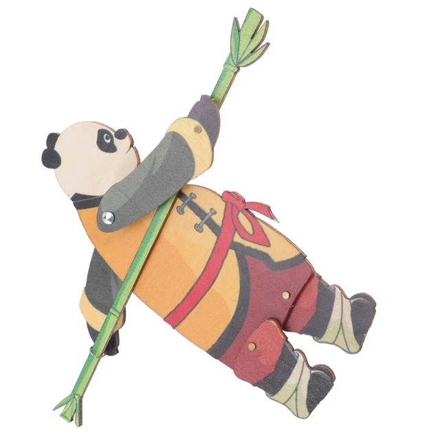 Sombra Panda madera muñeca juguete de madera muñecas sombra figuras muñeca sombra