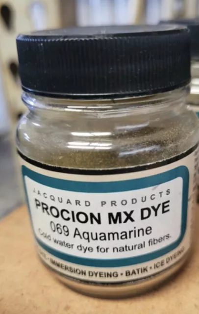 Tinte de agua fría reactivo de fibra Jacquard Procion MX 069 aguamarina