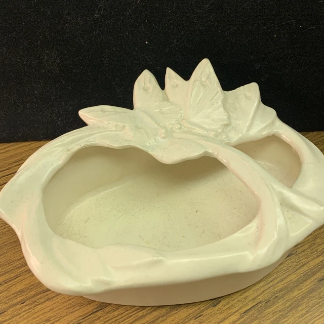 VINTAGE ORIGINAL NELSON McCoy Pottery Butterfly Divided Planter. $65.00