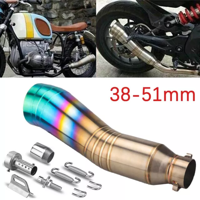 38-51mm Motorcycle Exhaust Muffler Pipe DB Killer Silencer For Kawasaki KLR650