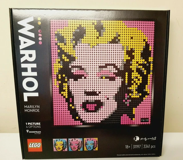 LEGO ART ANDY Warhol's Marilyn Monroe Wall Mosaic 31197 3341pcs £83.99 ...