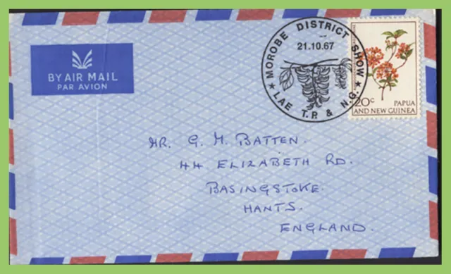 Papua New Guinea 1967 Morobe District Show special cancel cover