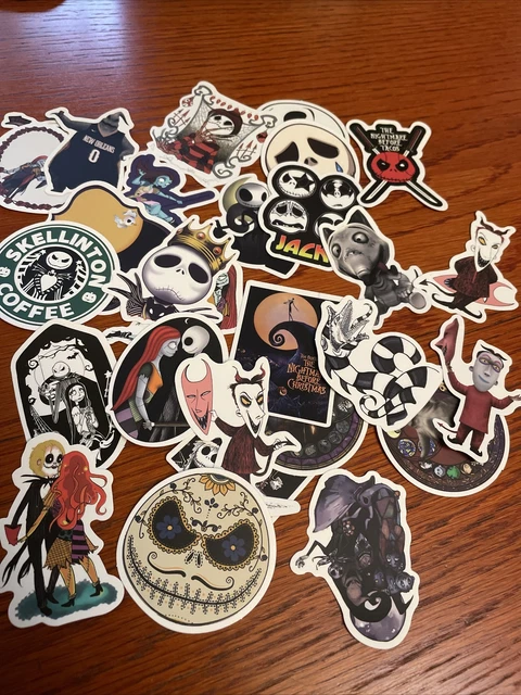 Nightmare Before Christmas Lot of 30 Stickers Beetlejuice Frankenweenie