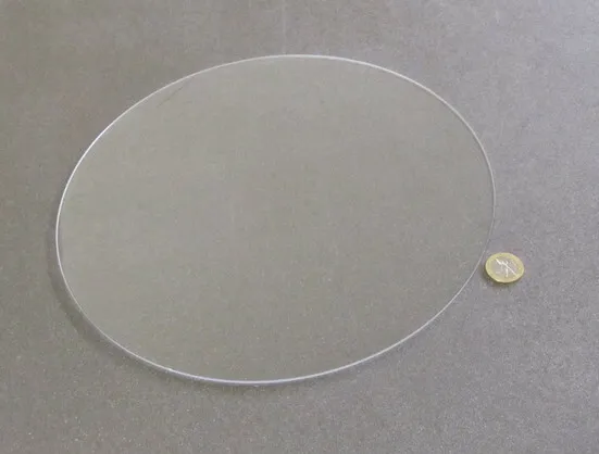 1/8" (.118") Thick x 12.00" Diameter Acrylic Circle Disc Clear 2 Pcs