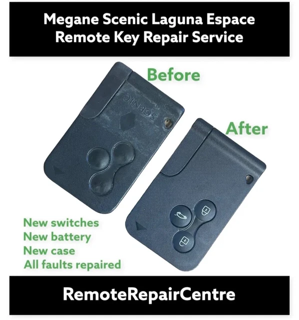 KEYYOU 3 Button Smart Card For Renault Clio Logan Megane 2 3 Koleos