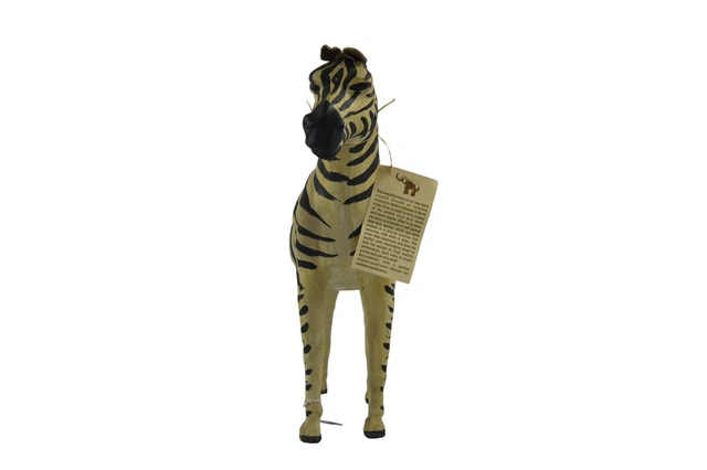 Zebra Figure Handmade Goat Leather