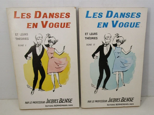 lot livres Ed. Bornemann "LES DANSES EN VOGUE " j Bense T1 et 2 / 1978