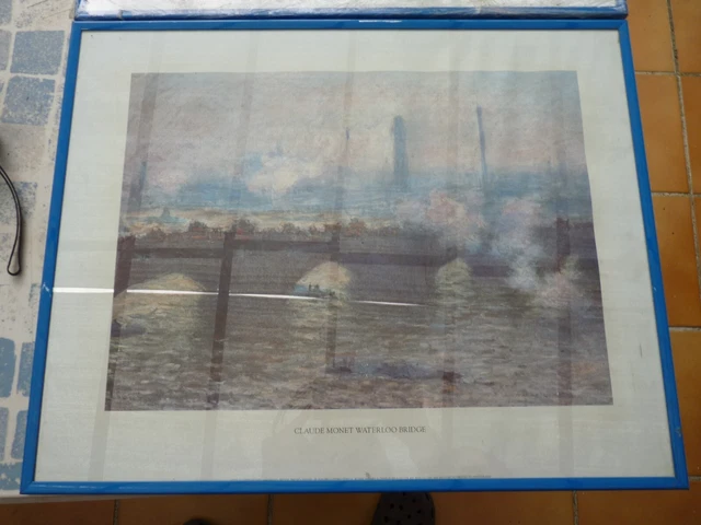 Tableau Imprimé Claude Monet - Style Impressionniste - Prêt à Accrocher - Toile Sur Cadre