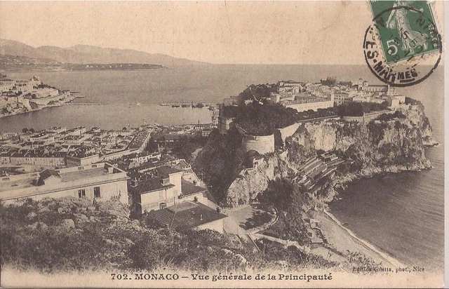 Cpa Monaco / Vue Generale .N° 702.Giletta Phot.ecrite En 1908.Be