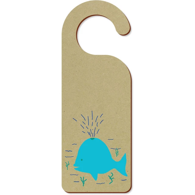 ""Tener una ballena de un tiempo""." Colgador de puerta 200 mm x 72 mm (DH00034827)