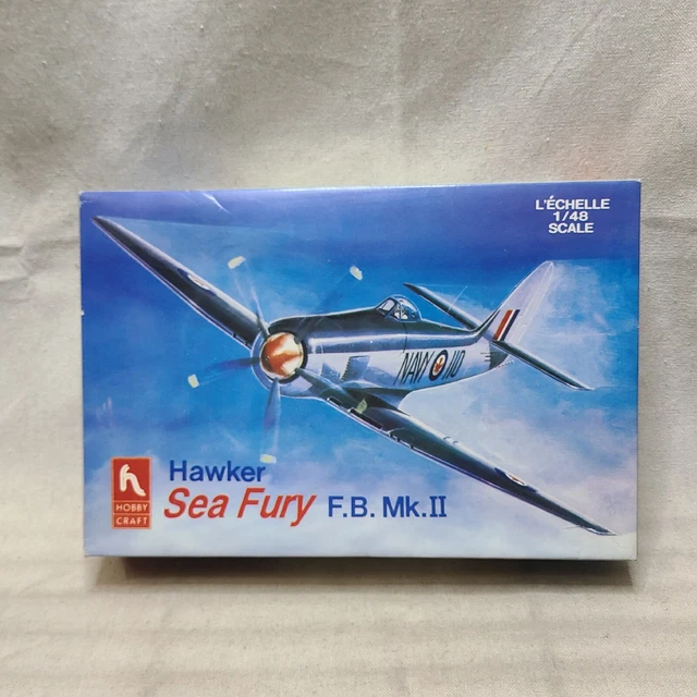 HOBBYCRAFT 1/48 Scale Hawker Sea Fury F.B.MK.II Plastic Model Kit 1583