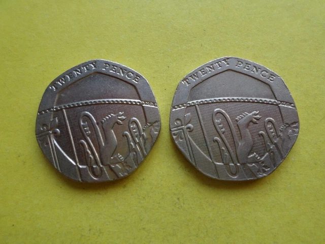 England 20 Pence 2010 Error.