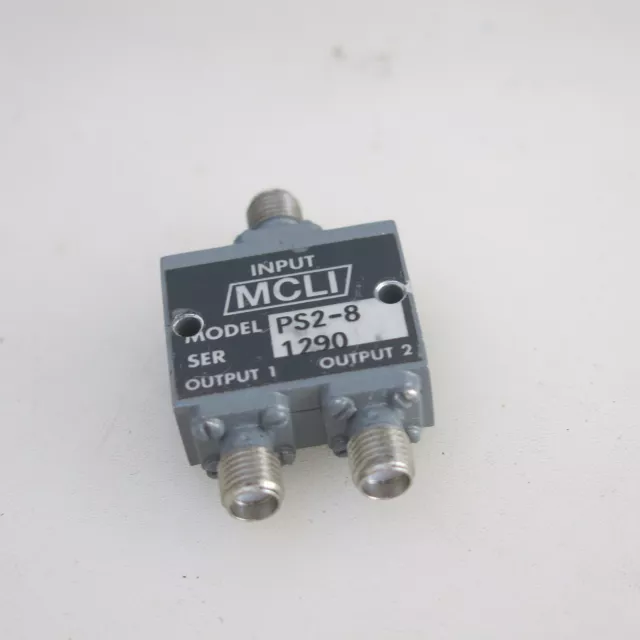 1PC MCLI PS2-8 8-12.4GHz SMA RF Coaxial One-to-Two Power Splitter