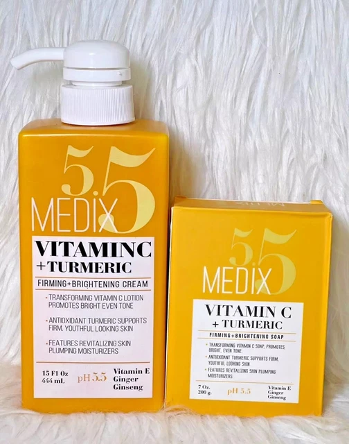 Lait Corporel MEDIX 5.5 Retinol + Acide Férulique - Éclaircissant Anti-taches - NEUF