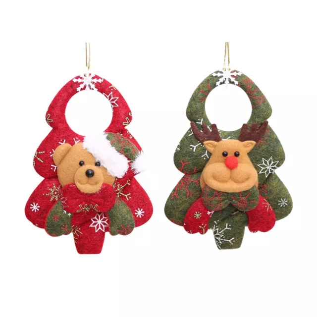 2 Pcs Weihnachtsdekoration Weihnachtspuppenfigur Zum Aufhängen Anhänger