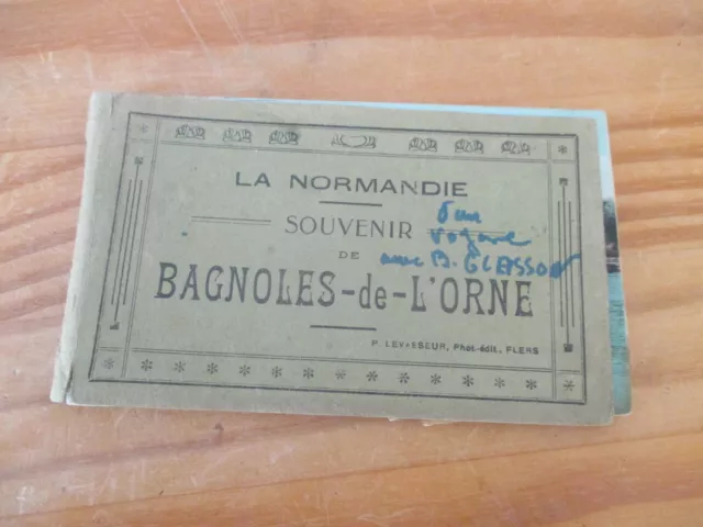 CPA carnet de  11 LA NORMANDIE SOUVENIR DE BAGNOLES DE L ORNE 61