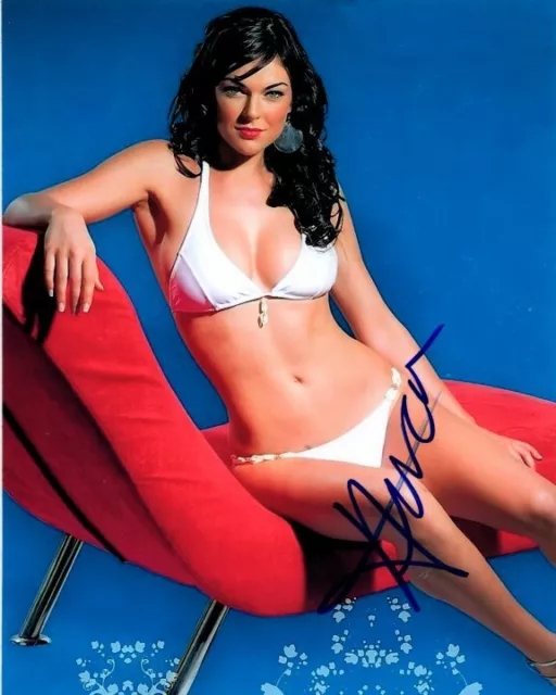 SERINDA SWAN Signed 8x10 SEXY BIKINI Photo w/ Hologram COA