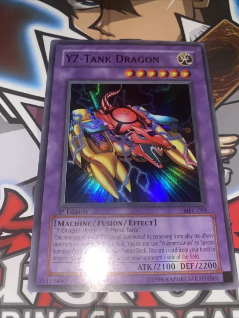 Yugioh YZ-Tank Dragon Super Rare MFC-054 Magicians Force 1st Edition LP/NM