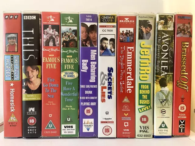 10x VHS Video -  Bundle Job Lot Various