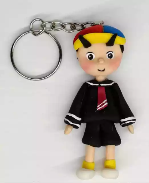 Personajes del Chavo del 8 figura Kiko llavero 100% hecho a mano