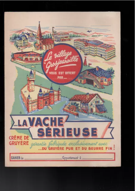 lot 3 protège cahier différent la vache sérieuse publicitaire école scolaire pub