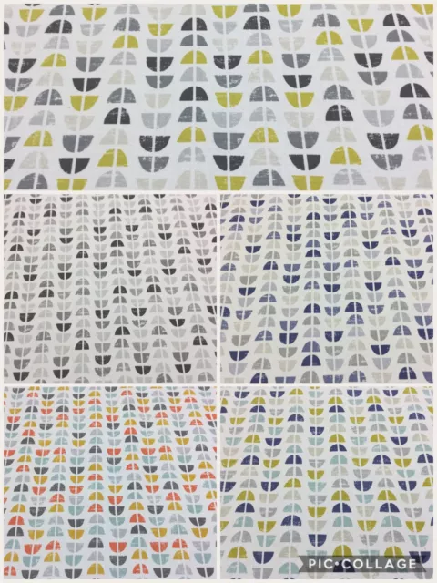 *New* Fryett's  ODENSE, Scandi/Retro Cotton Fabric for Upholstery/Curtains/Craft