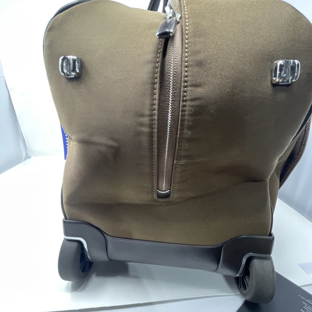 ONE OF A KIND Medium Brown Tumi Arrive 24” Rolling Duffel Bag Suitcase 2 Wheel 3