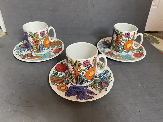 Tasses à soupe Villeroy et Boch Rusticana avec soucoupes