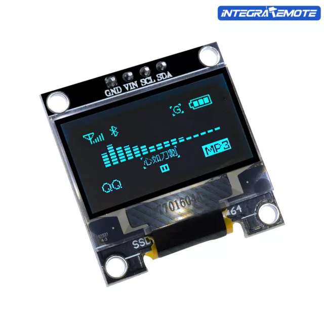0.96" I2C IIC Serial Blue OLED LCD LED 128X64 128*64 Display Module for Arduino