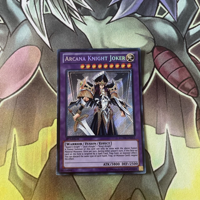 LCYW-EN051 YUGIOH ARCANA KNIGHT JOKER 1st EDITION SECRET RARE