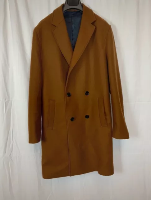 Cappotto Da uomo Zara, colore cammello, tg. M, nuovo