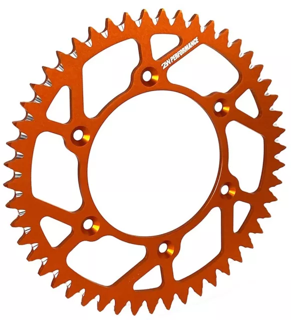 2W Performance Rear Sprocket Orange 48T Rear Ktm Sx125 Sx150 Sx250