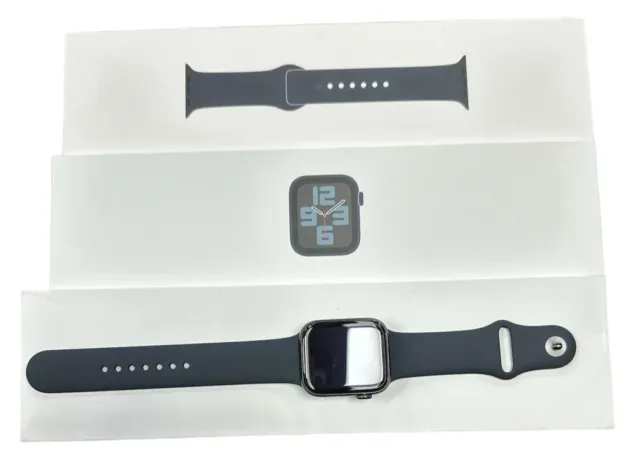 Apple Watch SE (2022) 44mm Midnight Aluminium Case with Sport Band GPS+CEL