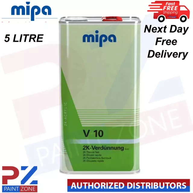 Mipa V10 2K Thinner Fast 5L 2K Evaporazione acrilica auto riduttore