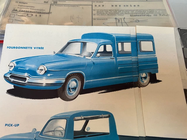 sehr seltener Panhard PL 17 fougonette vitre` aus orgin. fertigung