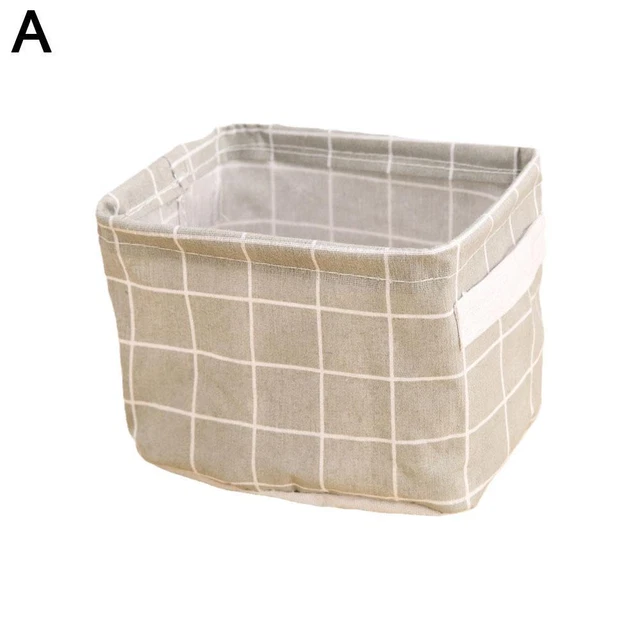 A Multifunctional Small Fresh Pastoral Fabric Storage Basket Nordic Style L J I4