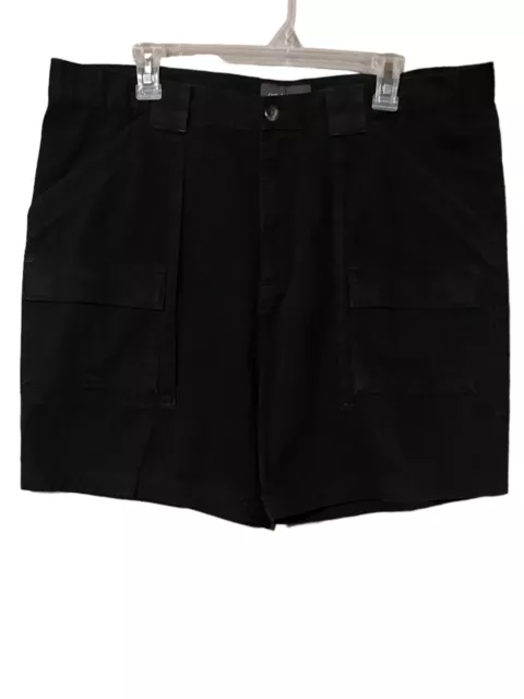 CROFT & BARROW Women's Plus Size Stretch Cargo Style Shorts Black Size ...
