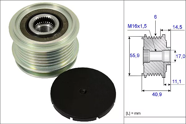 Ina Over Running Alternator Pulley For VW Golf 2003-2008 535001210