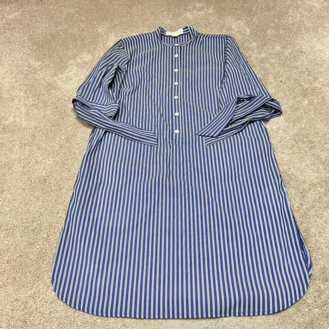 Michael Kors Dress Women’s Blue White Striped 3/4 Sleeve Size Small