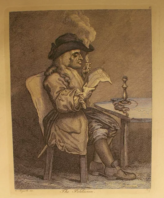 Riepenhausen nach Hogarth "The Politician" Kst. 1794, Platte 176x216 mm