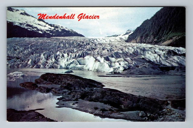 Juneau AK-Alaska, Panoramic Mendenhall Glacier, Vintage Postcard