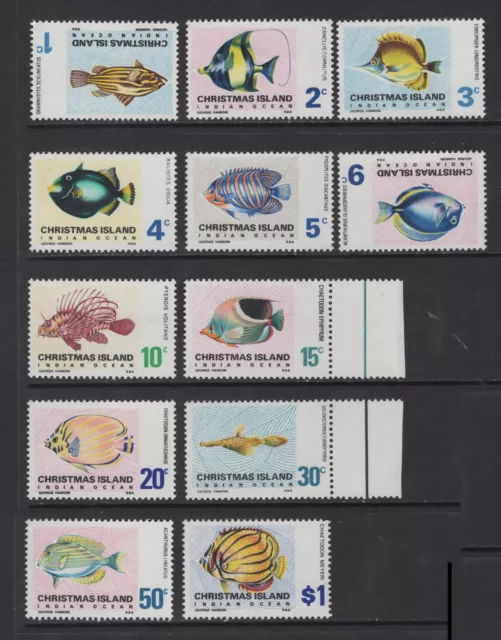 M22996 Christmas Island 1968-70 SG22/31 QEII: Fishes UMM, Cat £18