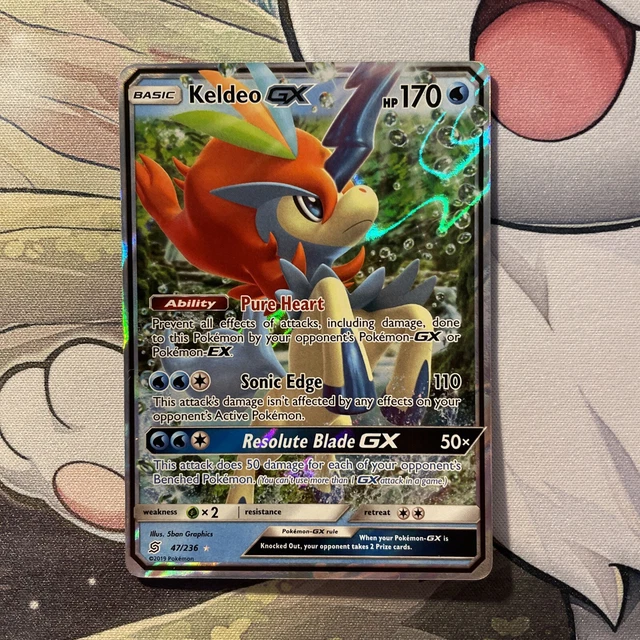 Pokémon TCG Keldeo GX Unified Minds 47/236 Holo Ultra Rare