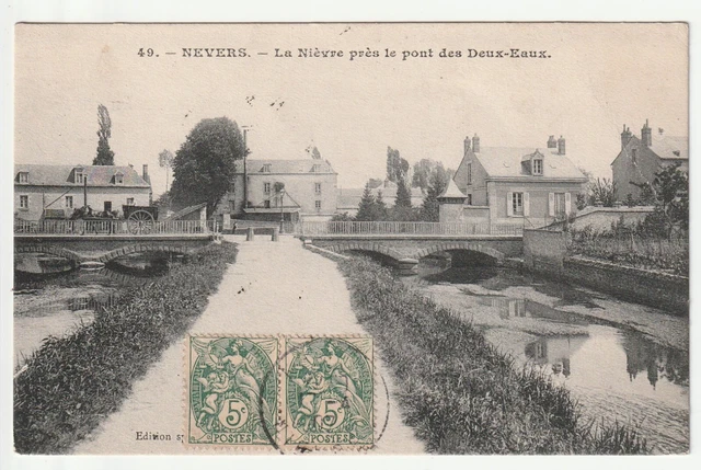 NEVERS - Nievre - CPA 58 - the Pont des Deux Eaux