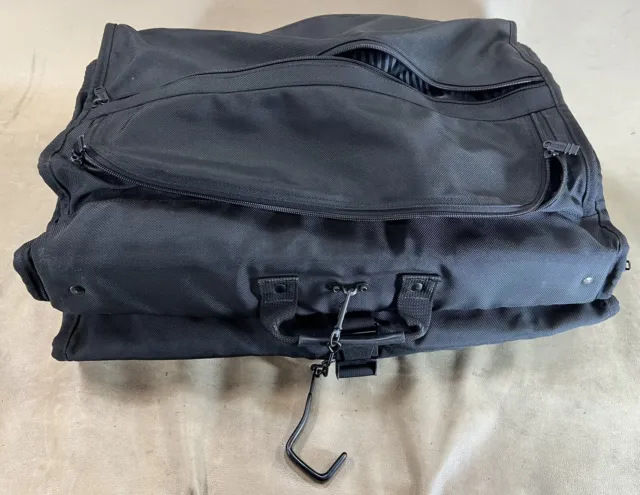 Preowned TUMI Made in USA Black Ballistic Nylon Bi-fold 23” Garment Bag Luggage 10