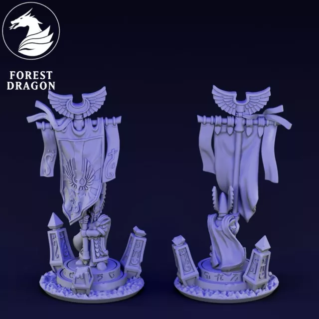 High Elf - Army Standard - 10mm - Warmaster - Forest Dragon