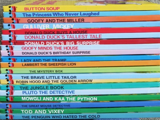 Disney's Wonderful World of Reading Book lot of 20 - Rare Titles - Like New Cond