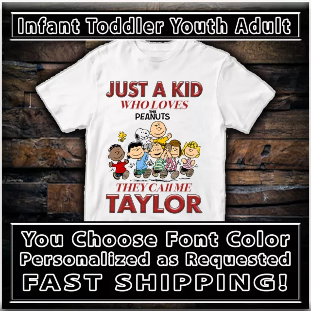 Peanuts T Shirt Personalized Gift Idea Tshirt Tee Custom Clothing Apparel Kids