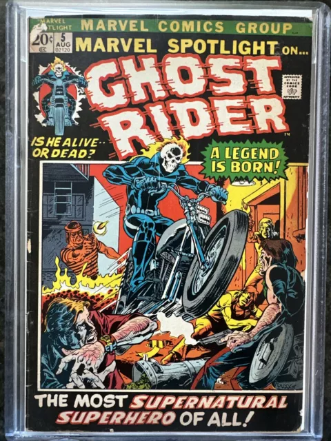Marvel Spotlight #5 1972 Marvel Comic Book 1st Appearance & Origin Ghost Rider
